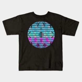 Retro-futuristic atom Kids T-Shirt